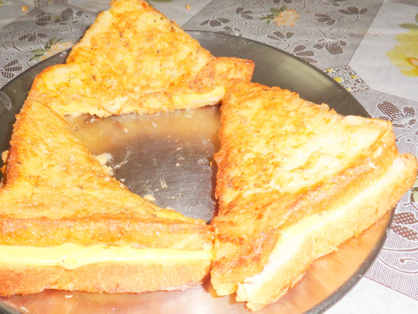 Cheese Egg Toast prepared recipe