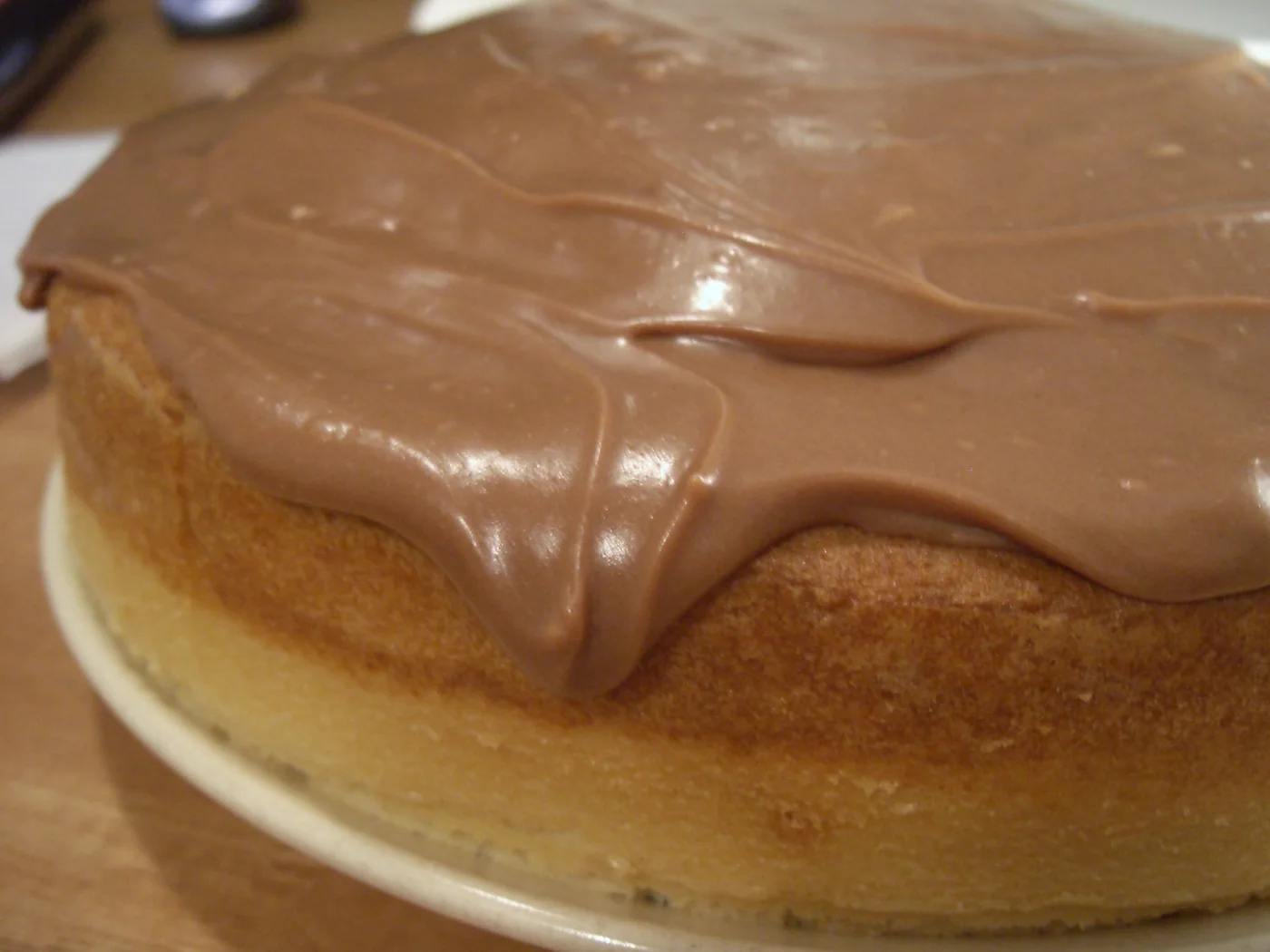 Chocolate Sour-Cream Icing prepared recipe