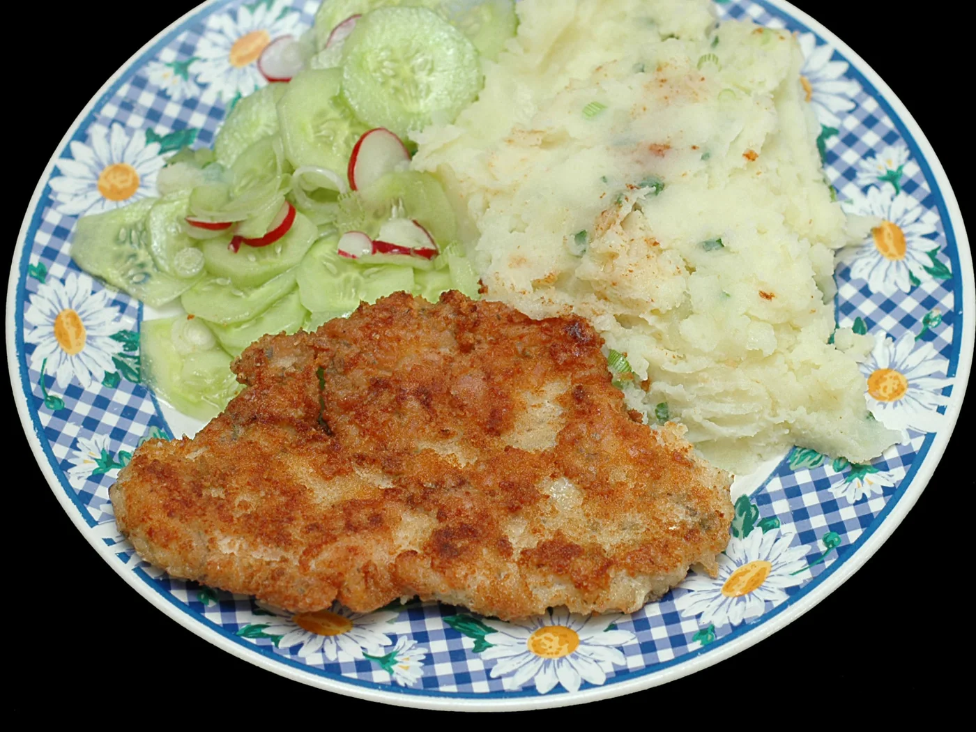 Cucumber and Radish Salad prepared recipe