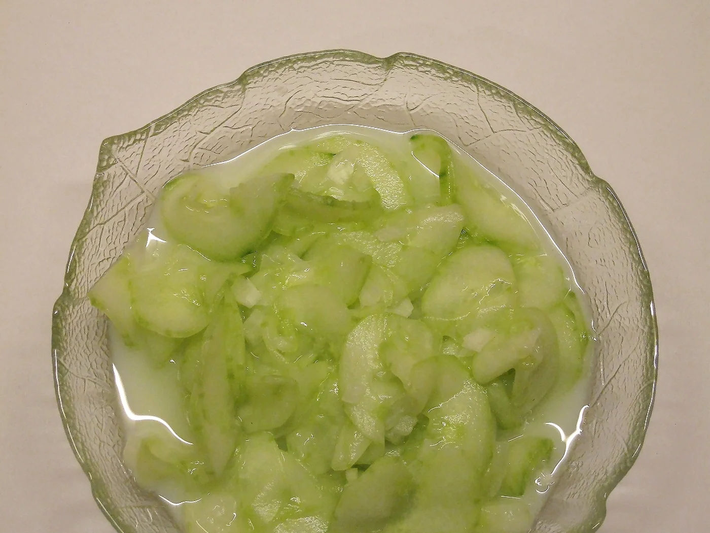 Dill Cucumber Salad prepared recipe