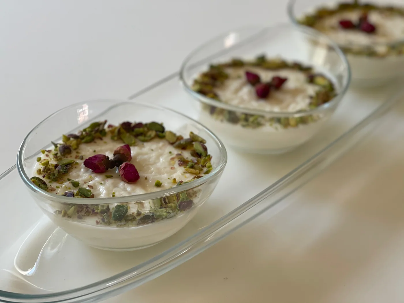 Egyptian Milk Pudding (Mahalabiya) prepared recipe