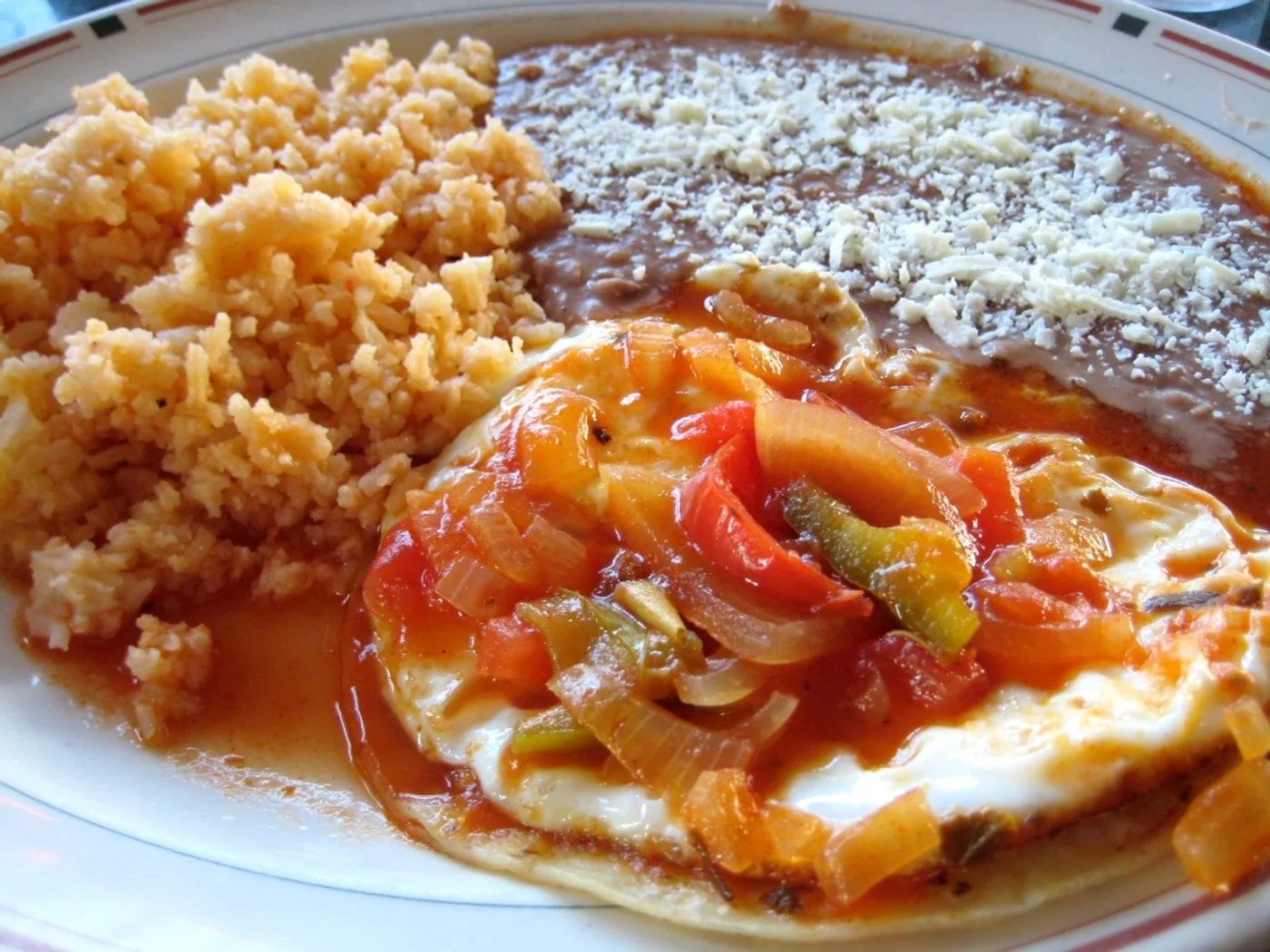 Huevos Rancheros prepared recipe
