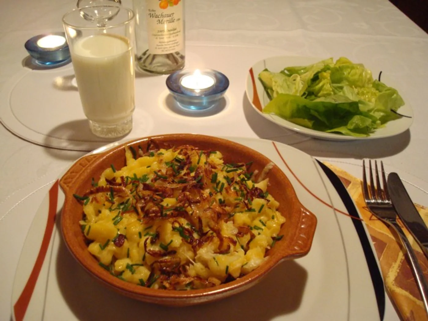 Kasnocken (Austrian Cheese Dumplings) prepared recipe