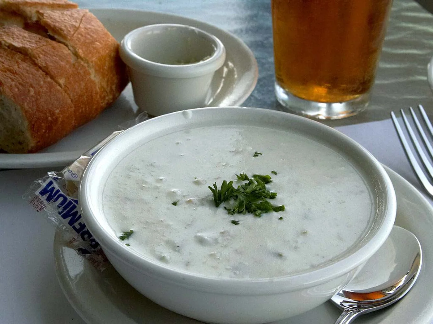 New England Clam Chowder prepared recipe