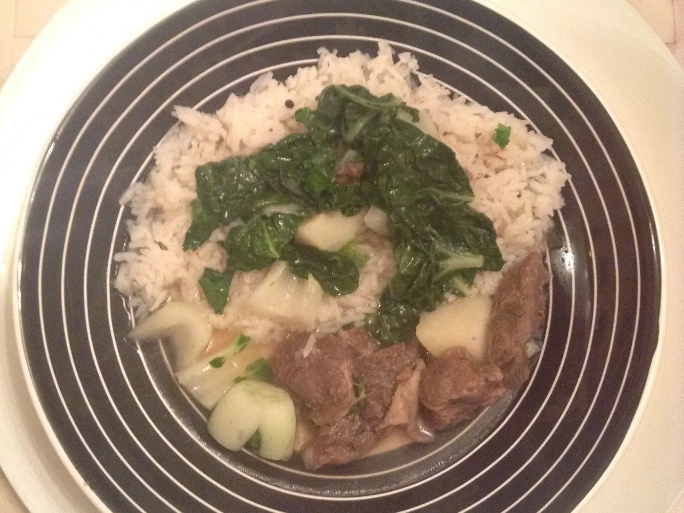 Nilagang Baka (Boiled Beef and Vegetables in Broth) prepared recipe