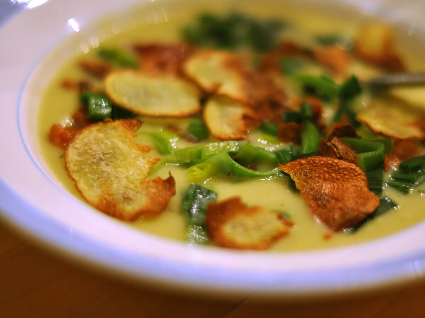 Potato and Leek Soup prepared recipe