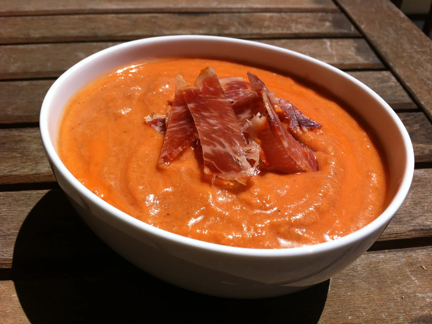 Salmorejo (Spanish Tomato Garlic Purée) prepared recipe