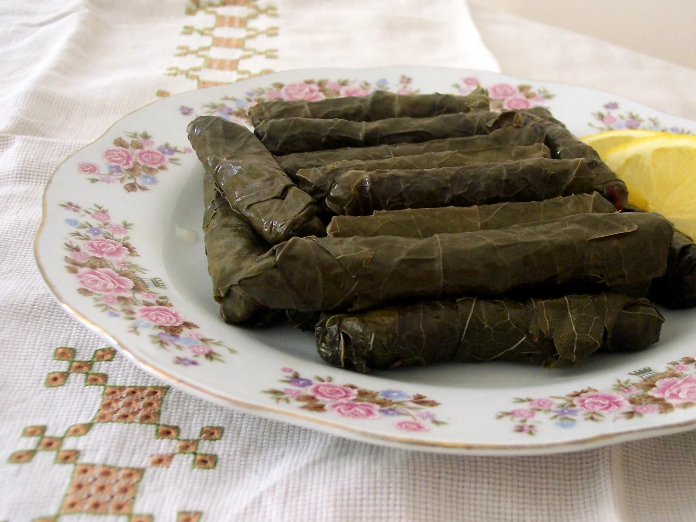 Stuffed Grape Leaves prepared recipe