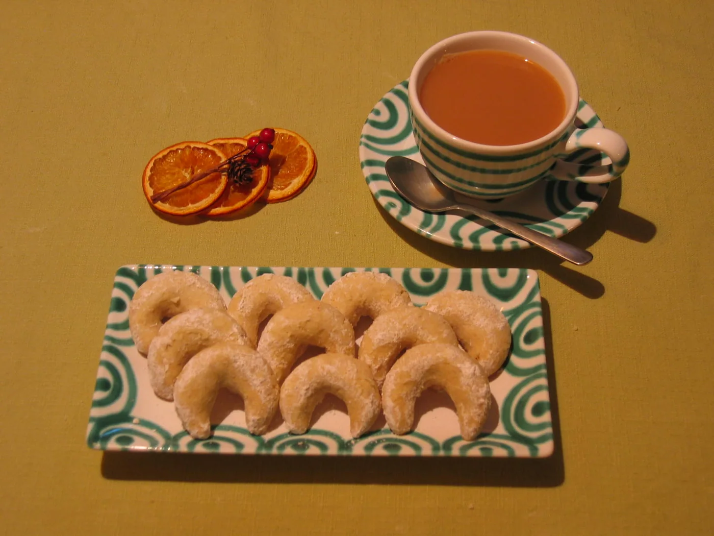 Vanillekipferl (Almond Crescent Cookies) prepared recipe